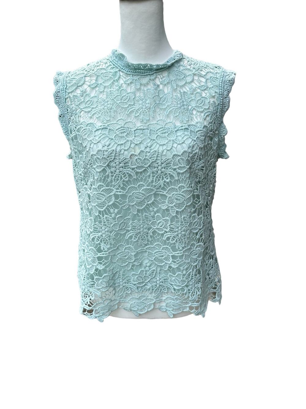Nanette Green Sleeveless Top Large